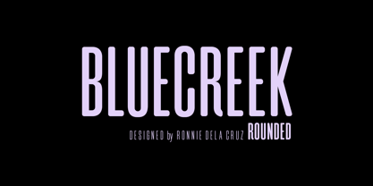 Blue Creek Rounded Font Poster 1