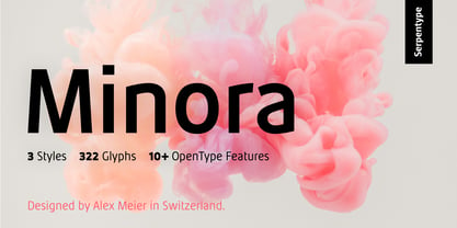 Minora Font Poster 1