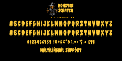 Monster Scratch Font Poster 8
