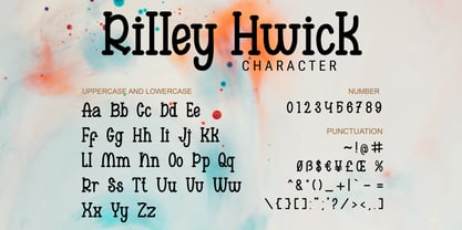 Rilley Hwick Font Poster 5