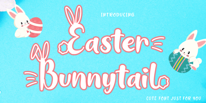 Easter Bunnytail Font Poster 1