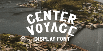 Center Voyage Font Poster 1