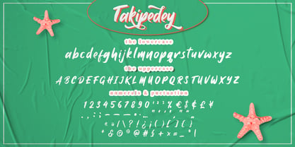 Takipedey Font Poster 8