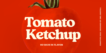 Tomato Ketchup Font Poster 13