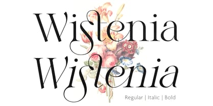 Wistenia Font Poster 1