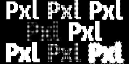 PIXEL Pattern Font Poster 1