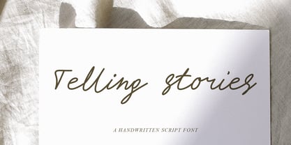 Telling Stories Font Poster 1