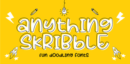 Anything Skribble Fuente Póster 1