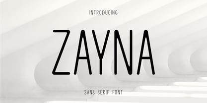 Zayna Font Poster 1