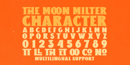 The Moon Milter Font Poster 2