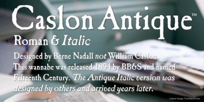 Caslon Antique Font Poster 5