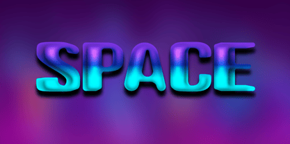 Alien Space Font Poster 2
