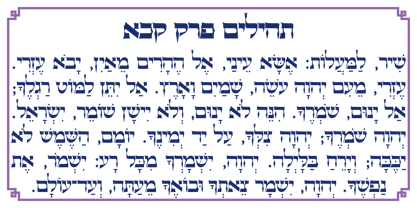 Hebrew Caligraphic Stam Std Font Poster 9