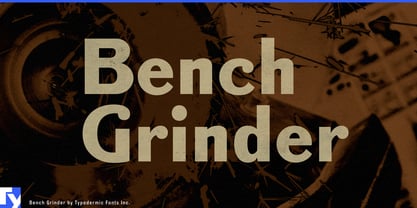Bench Grinder Font Poster 1