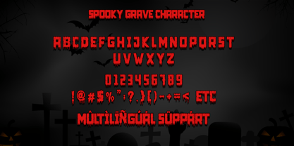 Spooky Grave Font Poster 6