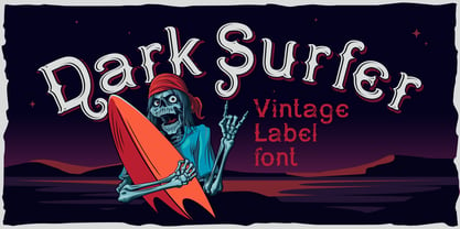 Dark Surfer Font Poster 1