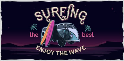 Dark Surfer Font Poster 4