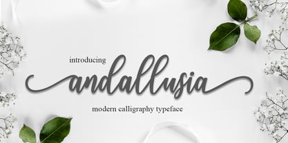 Andallusia Script Font Poster 1