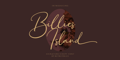 Billies Island Font Poster 1