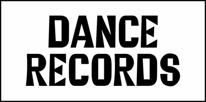 Dance Records JNL Font Poster 2