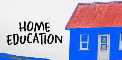 Home Education Font Poster 1