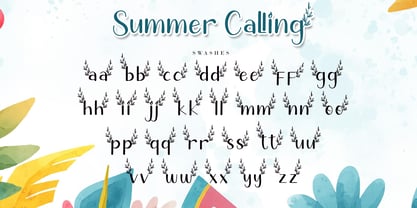 Summer Calling Fuente Póster 10