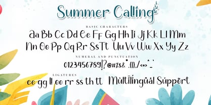 Summer Calling Font Poster 9