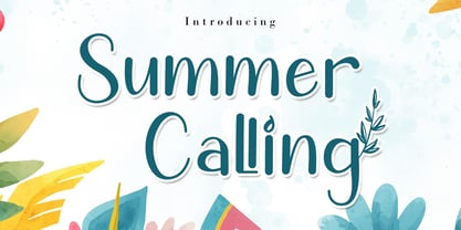 Summer Calling Font Poster 1