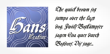 Hans Fraktur Pro Font Poster 4