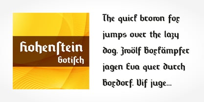 Hohenstein Gotisch Pro Font Poster 4