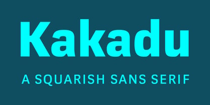 Kakadu Font Poster 1