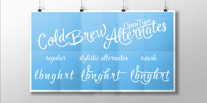 Cold Brew Font Poster 5