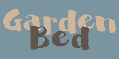 Garden Bed Font Poster 1