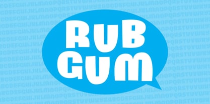 Rub Gum Font Poster 4