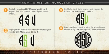LHF Monogram Circle Fuente Póster 4