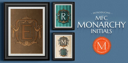 MFC Monarchy Initials Font Poster 1