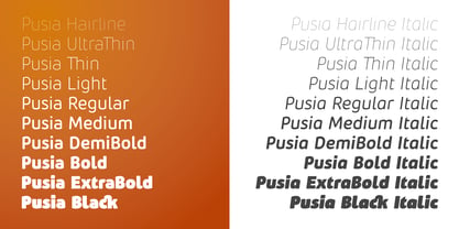 Pusia Font Poster 5