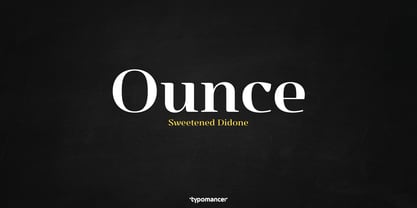 Ounce Font Poster 1