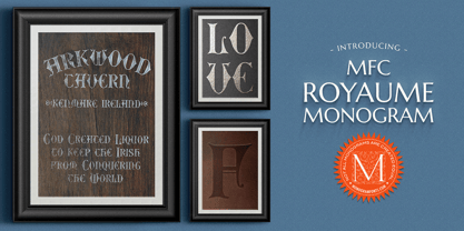 MFC Royaume Monogram Font Poster 1