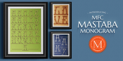 MFC Mastaba Monogram Font Poster 5