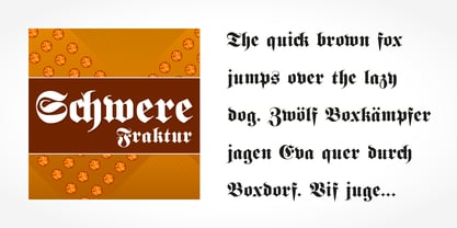 Schwere Fraktur Pro Font Poster 4