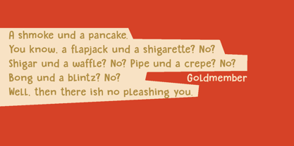 Sugary Pancake Font Poster 4