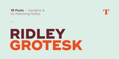 Ridley Grotesk Fuente Póster 1