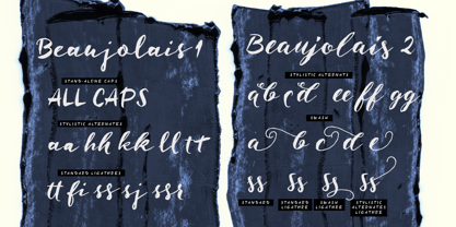 Beaujolais Font Poster 4
