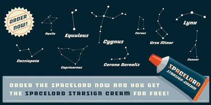 Spacelord Font Poster 2