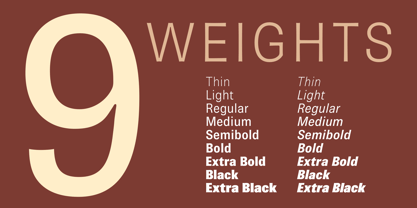 Brown Pro Font Poster 2