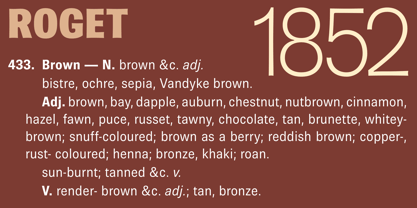 Brown Pro Font Poster 5