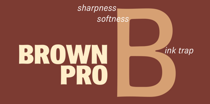 Brown Pro Font Poster 1