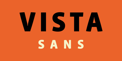 Vista Sans Font Poster 1
