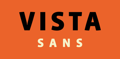 Vista Sans Police Poster 1